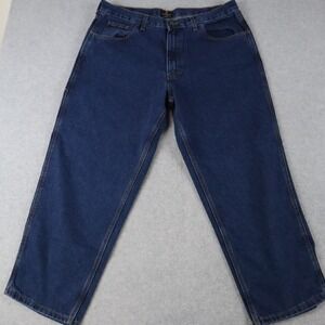 Tyndale FR Jeans Mens 40x29 F29 Flame Resistant Work Utility Denim Dark Blue